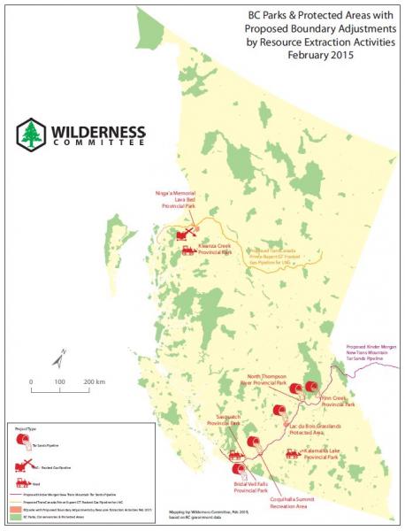 BC Parks Proposed Boundary Adjustments Map Wilderness Committee