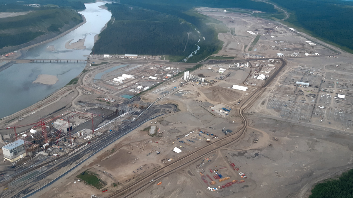 Site C dam construction