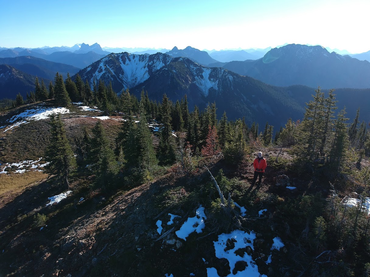 Protected Areas Campaigner Joe Foy on Silverdaisy Peak above the Skagit Headwaters Donut Hole. Imperial Metals will no longer be mining in the Silverdaisy watershed and the province says it will consult with First Nations on future use. (Wilderness Committee)