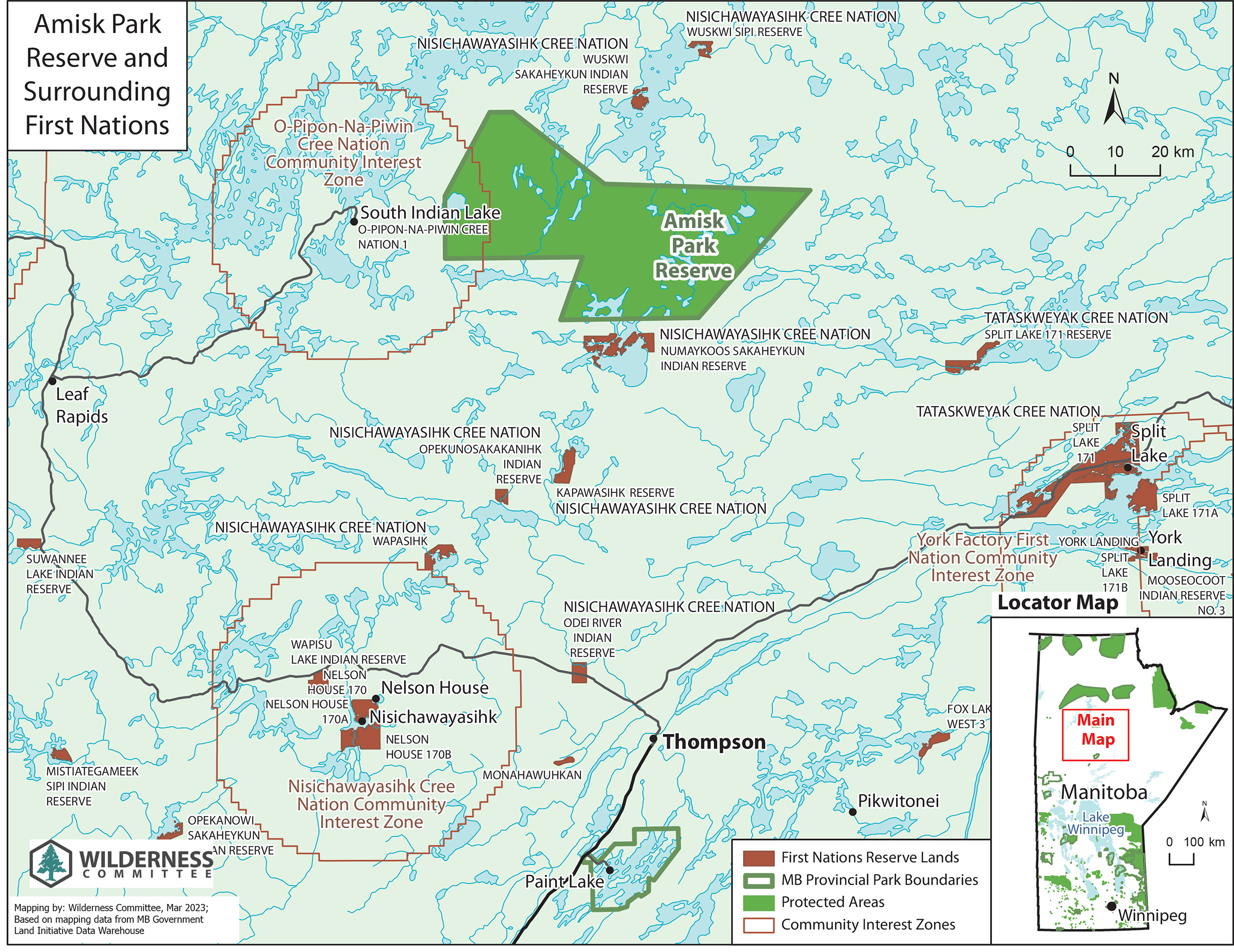 A map of the Amisk Park Region area (Eric Reder)