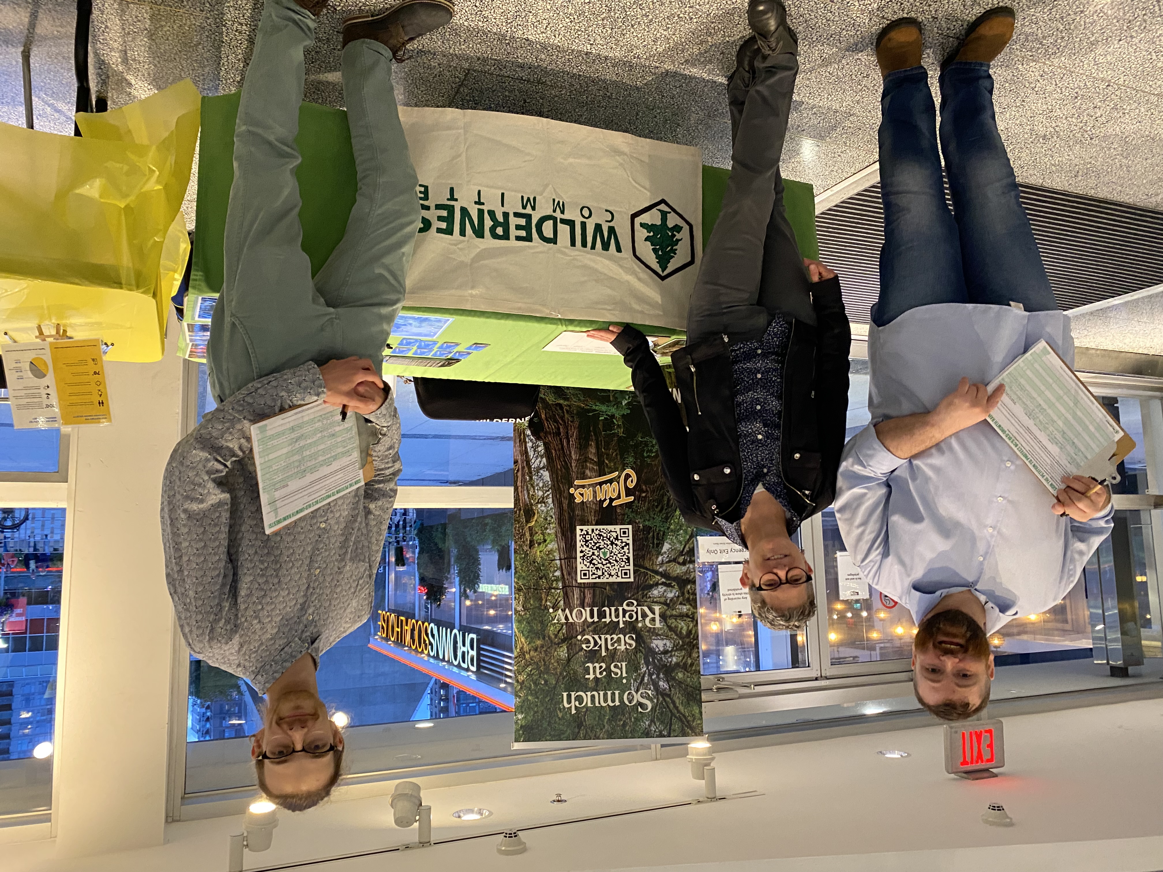 Wilderness Committee canvassers having fun!