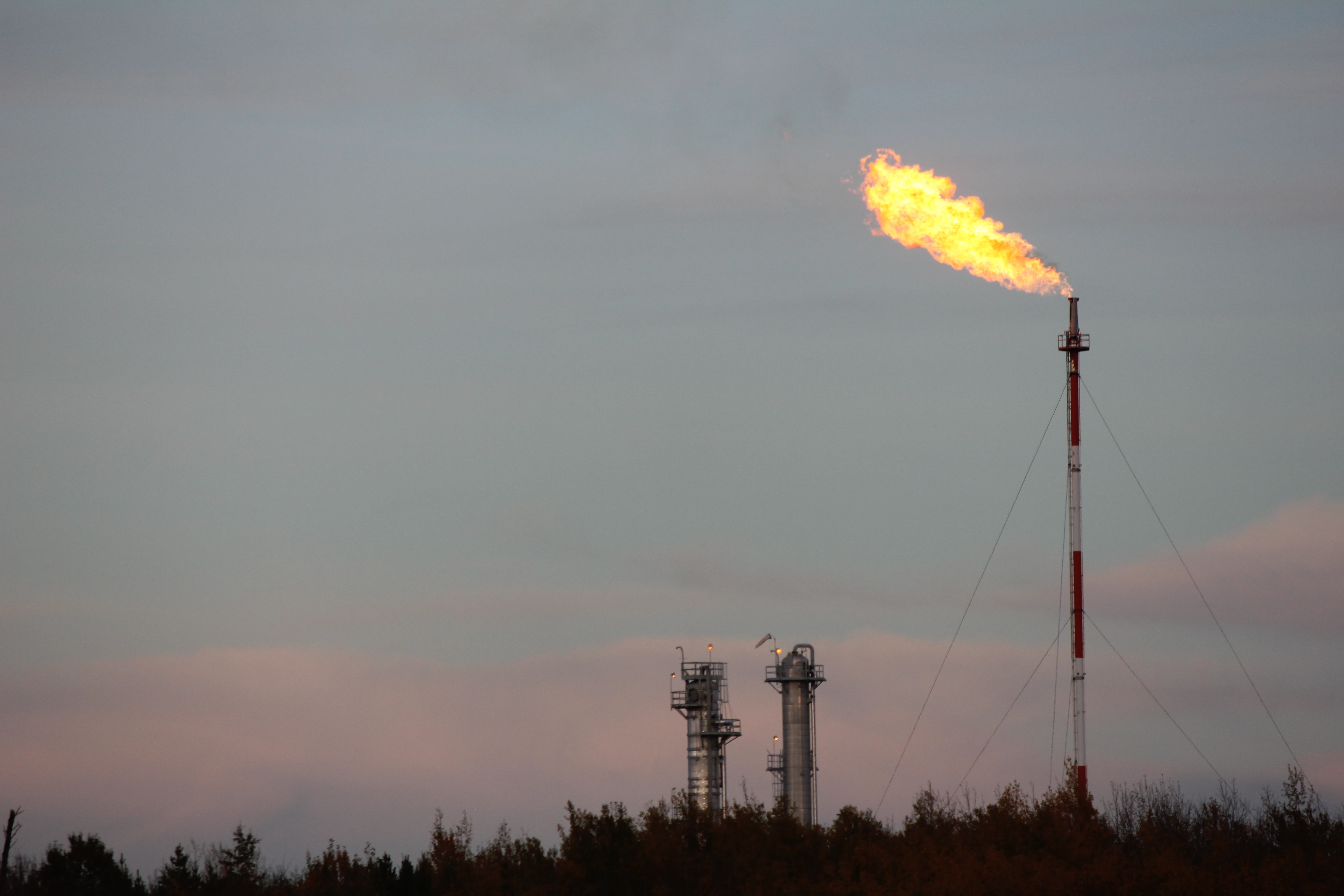 Fracking flare in northern B.C.