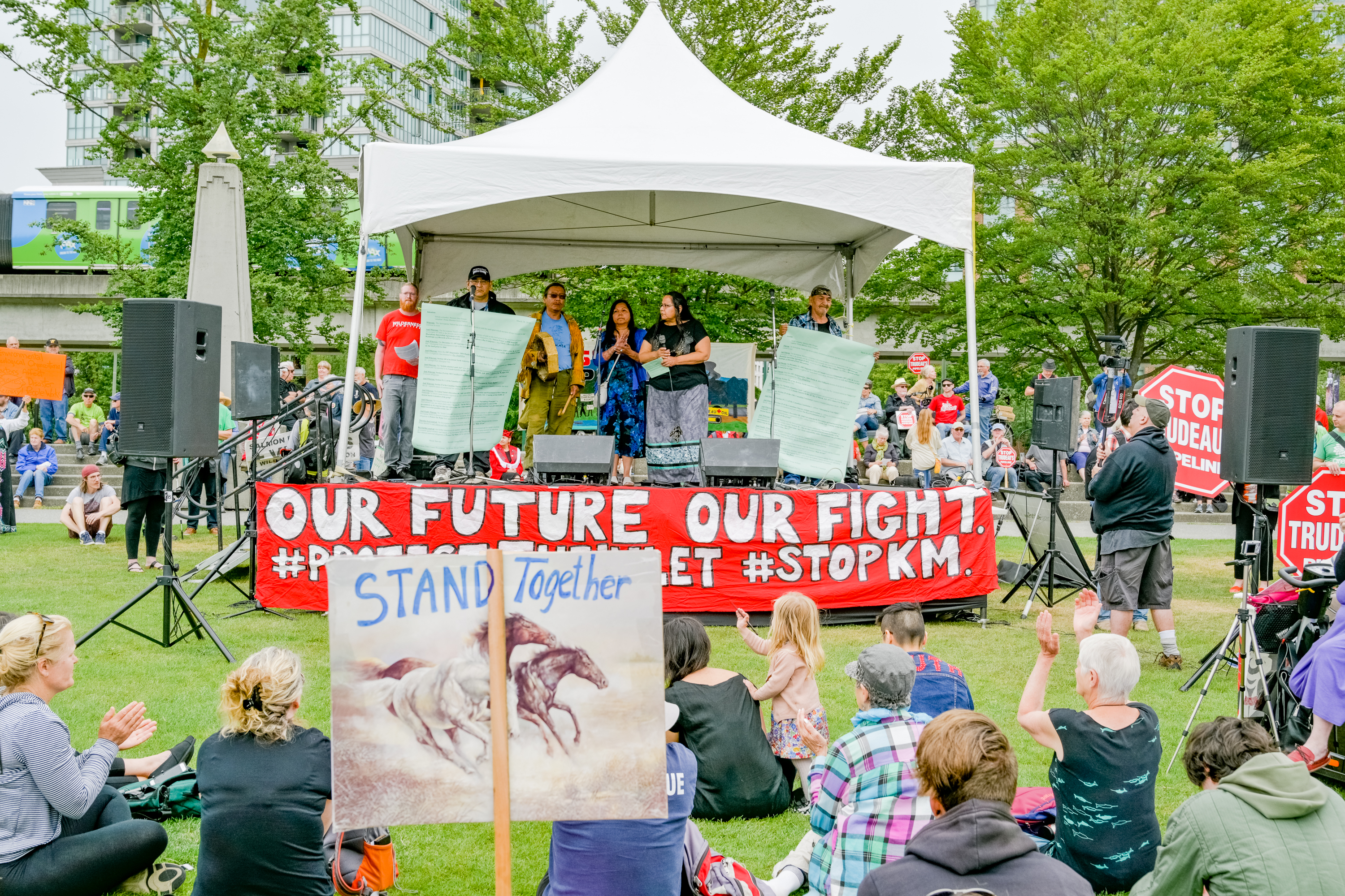 Anti-Trans Mountain rally 2019 (Michael Wheatley).