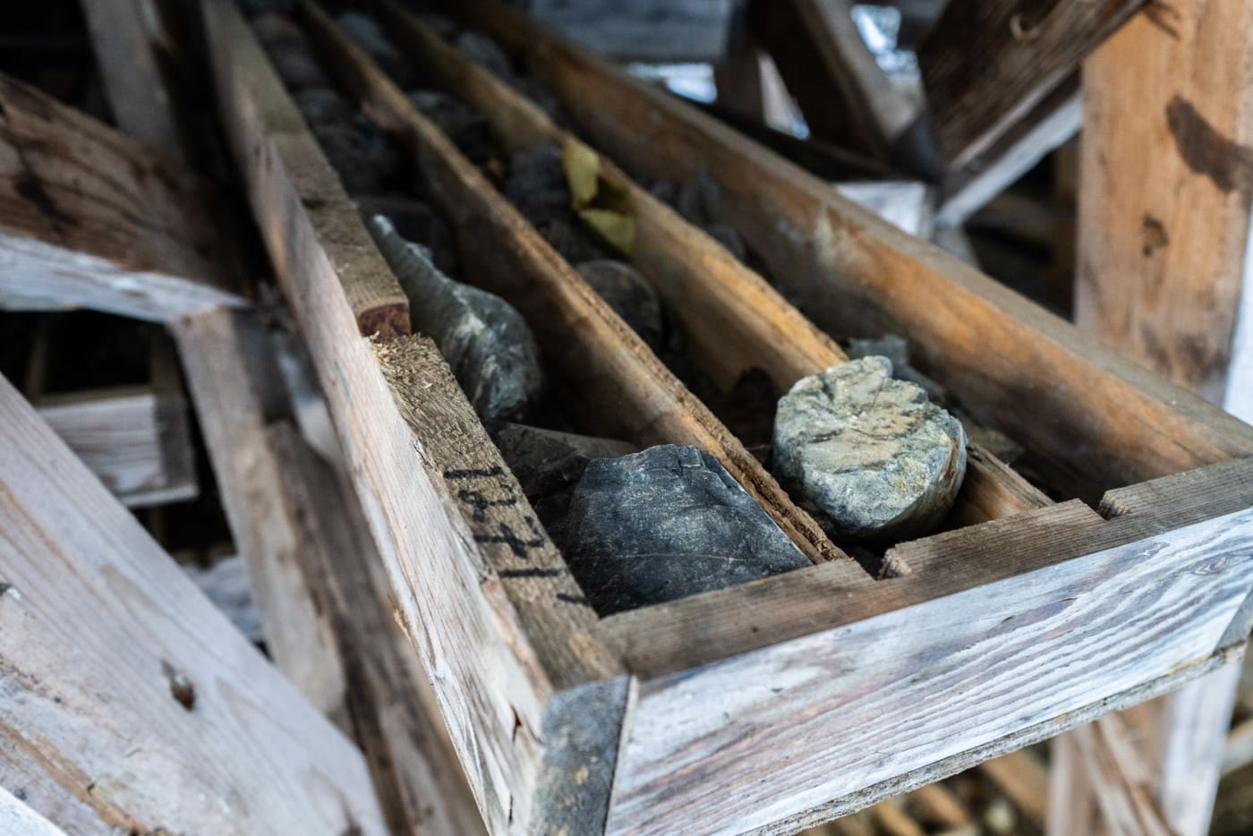 Drill samples from Imperial Metals. Photo: Fernando Lessa / The Narwhal