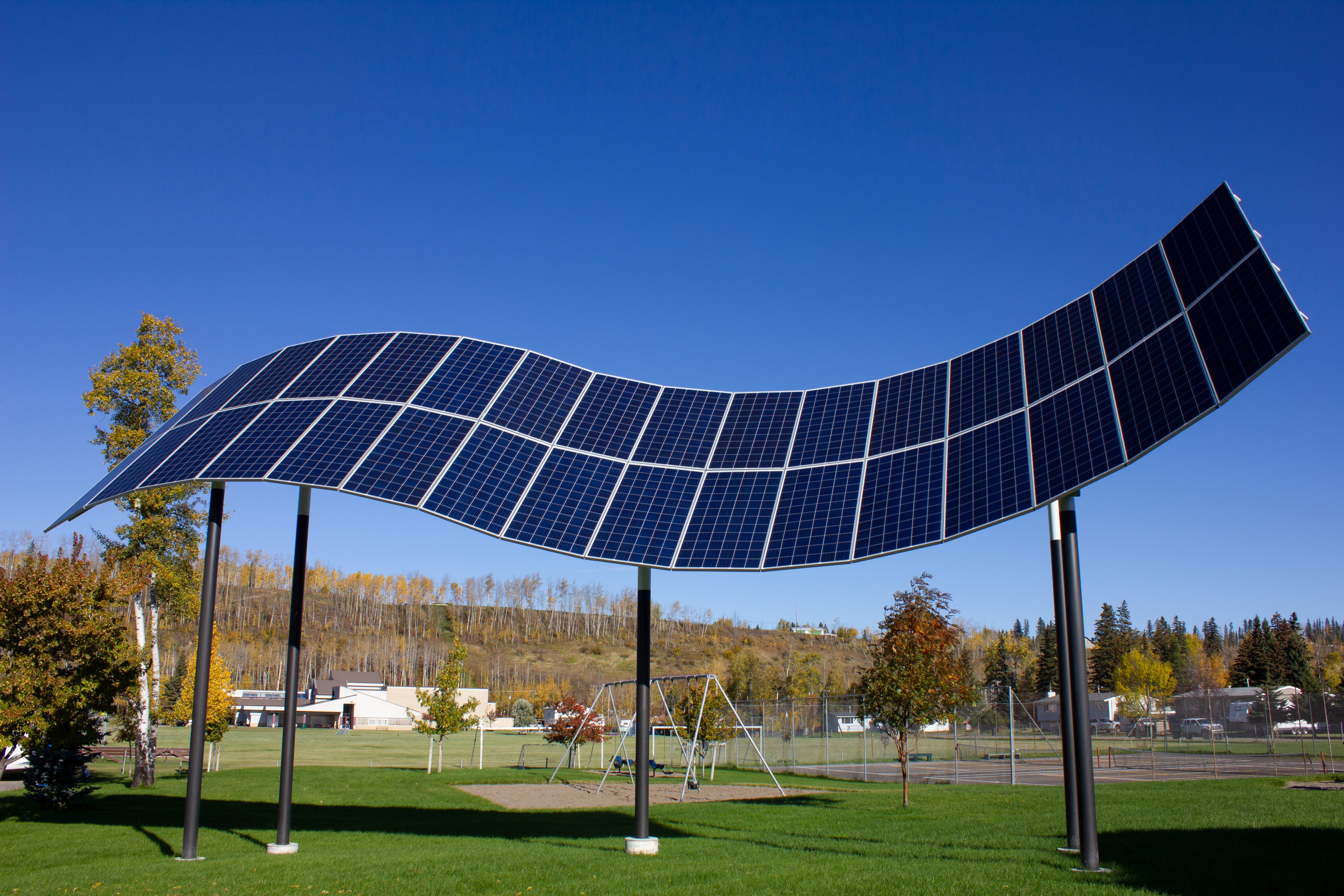 Hudson Hope, B.C.’s community solar initiative installed solar panels on the district’s community pool building.