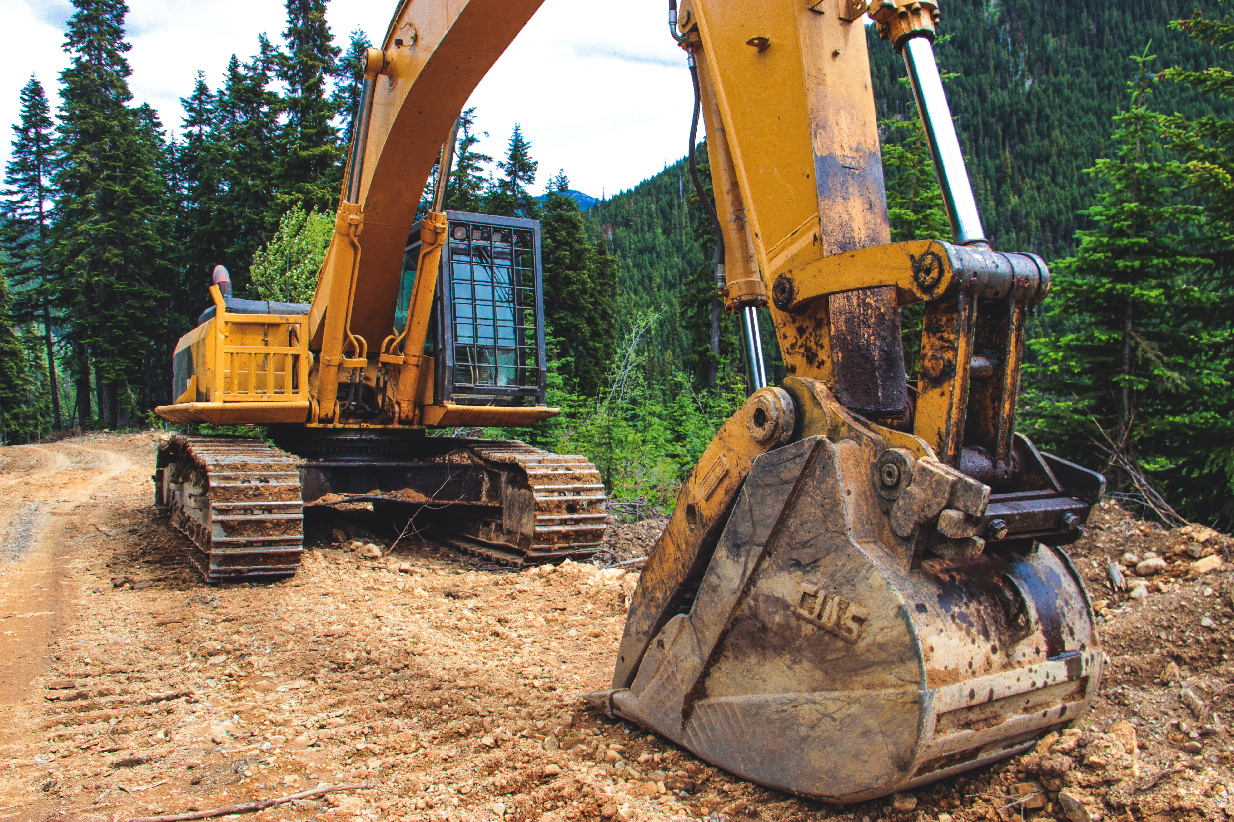 Bulldozer in the Manning Park Donut Hole