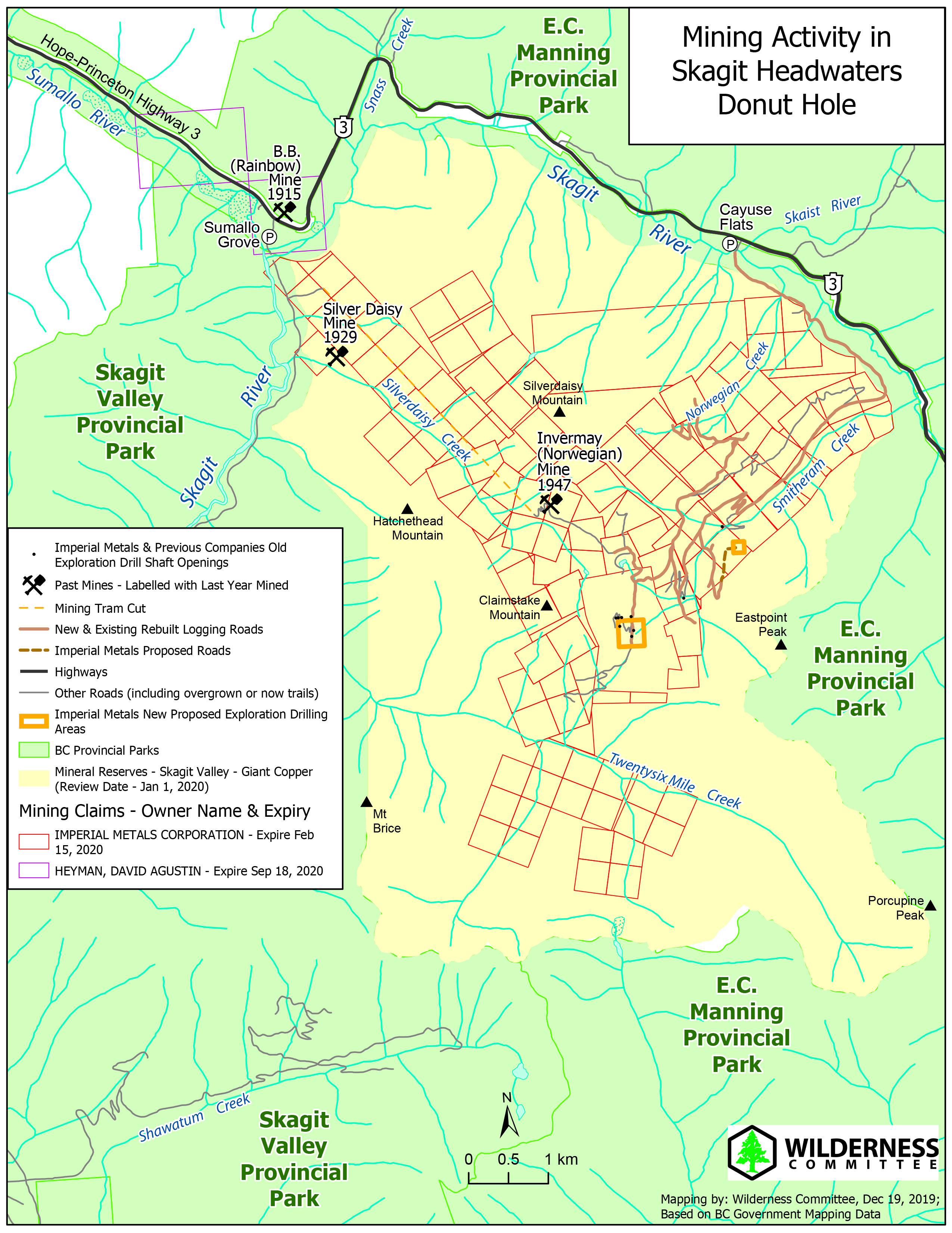 Mining Activity Skagit Headwaters Donut Hole