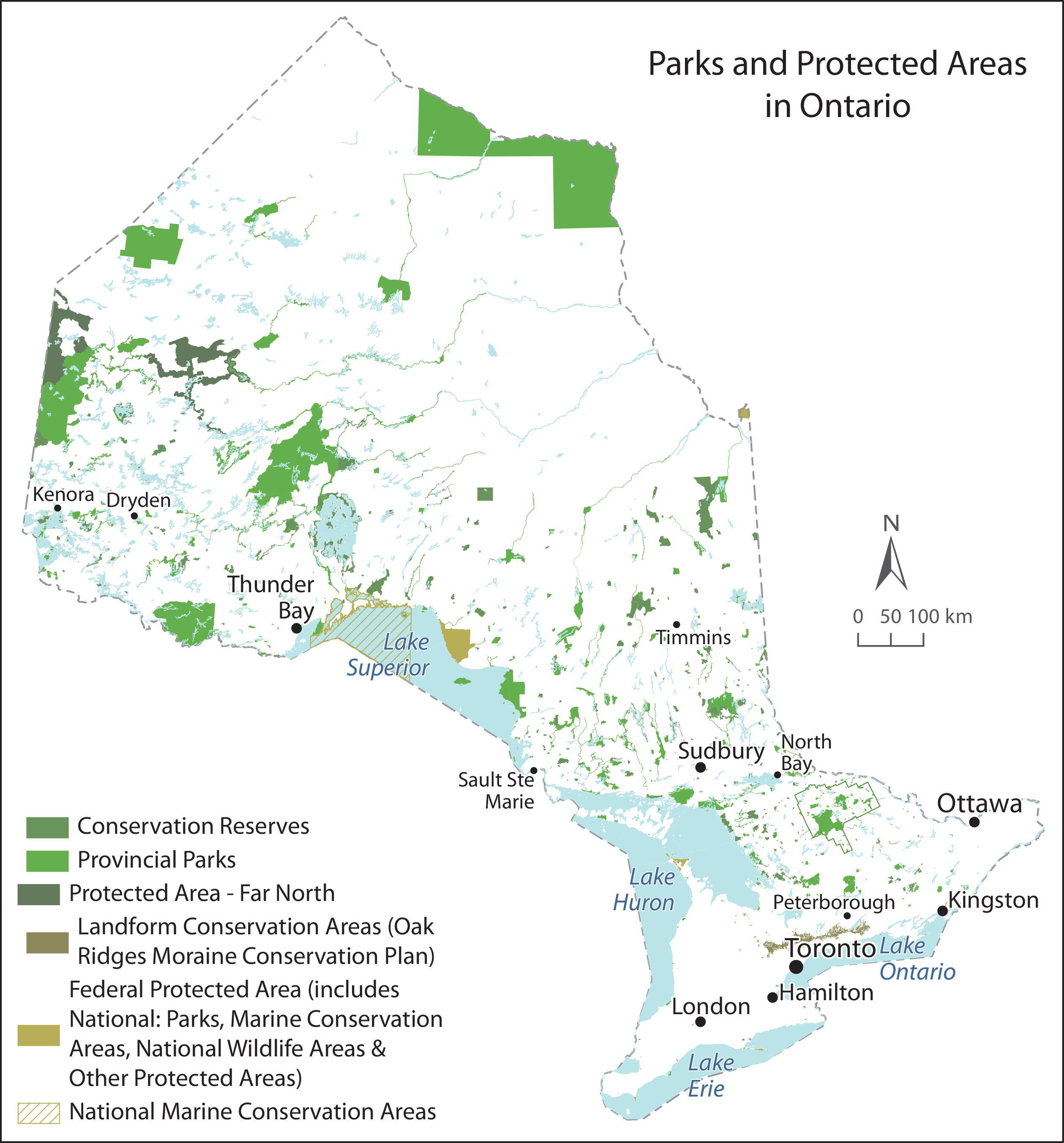 Parks and protected areas in Ontario