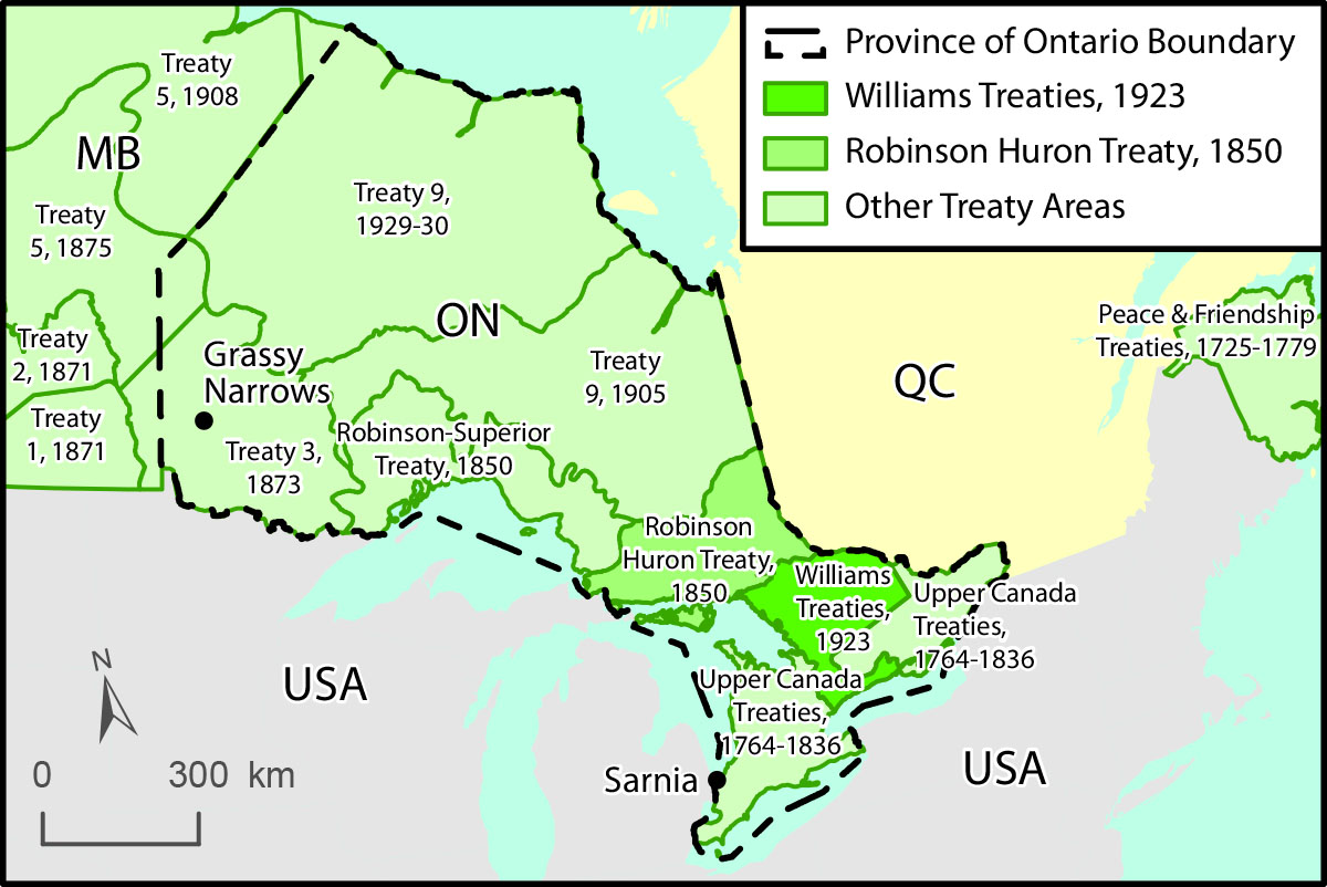 Ontario Treaty Areas Map