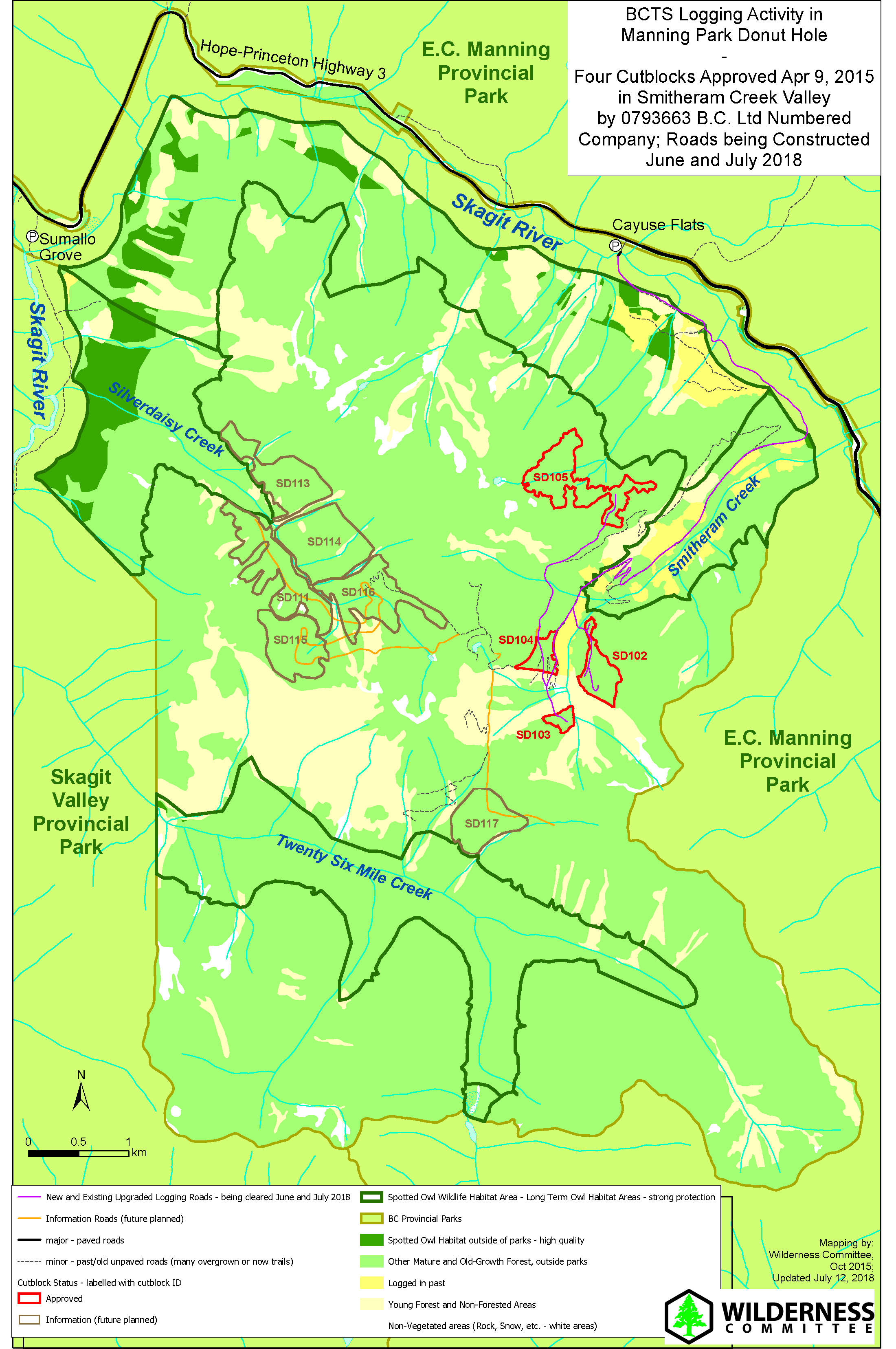 Manning Park Donut Hole map