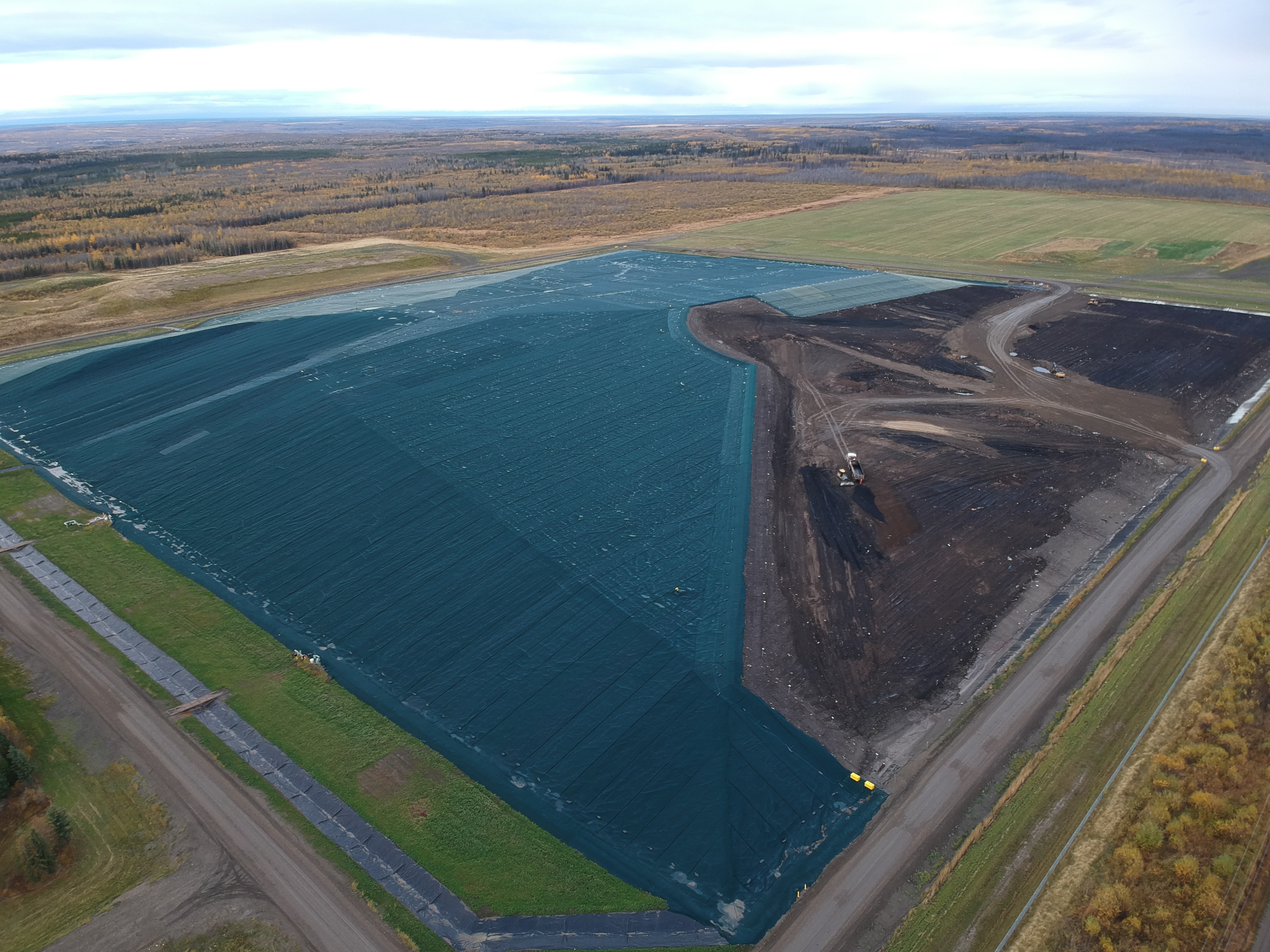 Tervita Silverberry Landfill in Buick, B.C. where fracking sludge is collected from around the province.
