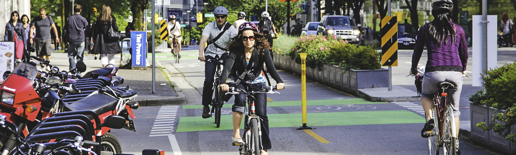 Transit bike lanes