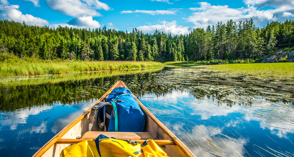 Inside a canoe (Eric Reder).