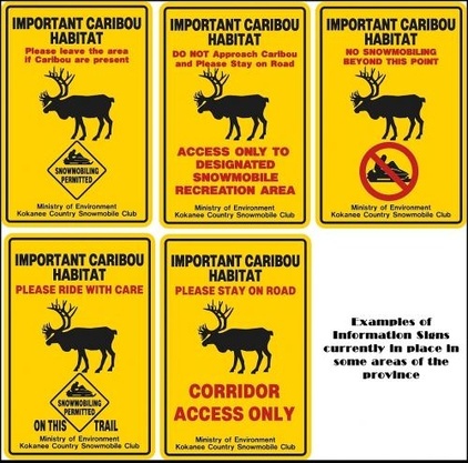 caribou signs