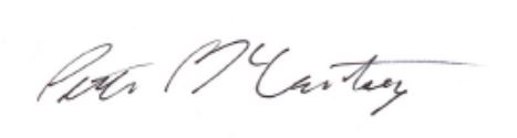 peter's signature