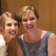 Headshot of Cathy Hooper with her daughter