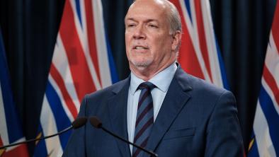 Premier John Horgan confirmed today that construction of the Site C dam will once again go ahead. ‘I know there are a lot of British Columbians who have never accepted this as an appropriate way for BC Hydro to go,’ he said. Photo via the BC government.
