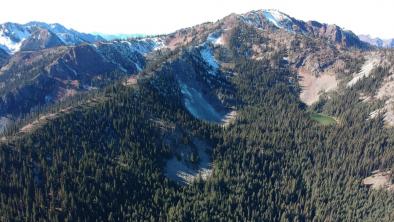A small lake below Silverdaisy Peak in the "doughnut hole" is seen in this photo provided by the Wilderness Committee.