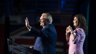 Premier Doug Ford on election night