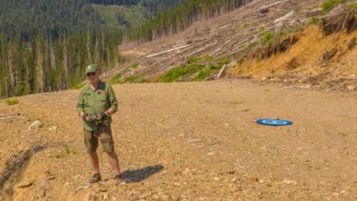 Joe Foy droning Smitheram Valley clearcut, Skagit Headwaters Donut Hole