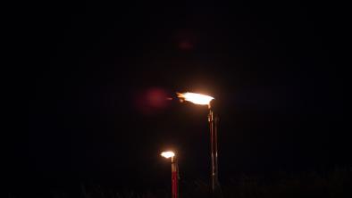 Gas flaring in northeast BC (Alex Hsuan Tsui, Wilderness Committee)