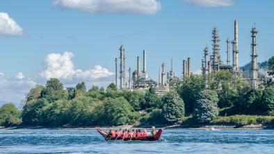 Salish First Nations, Gathering of Canoes to Protect the Salish Sea.