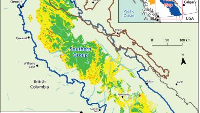Southern Mountain Caribou Disturbed vs Intact Critical Habitat