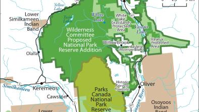 Proposed South Okanagan-Similkameen National Park Reserve Map