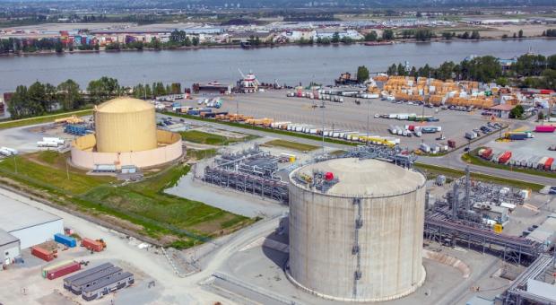 FortisBC's Tilbury LNG facility. Photo By FORTISBC
