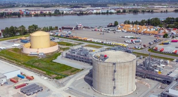 FortisBC's Tilbury LNG facility. Photo By FORTISBC