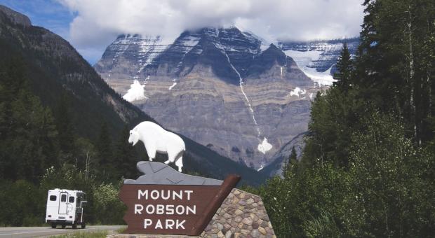  Entrance to BC's Mount Robson Provincial Park