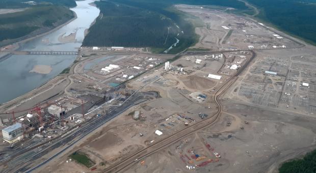 Site C dam construction