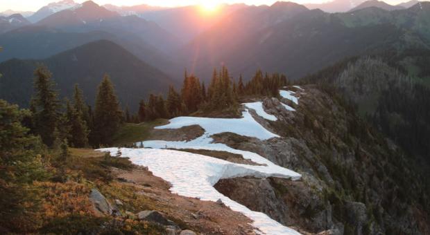 View down the 26 Mile Valley in the Skagit Headwaters Donut Hole from Porcupine Peak. Photo credit: Wilderness Committee