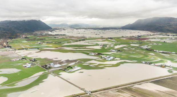 Sumas Prairie in the Fraser Valley was flooded in November 2021 when the Nooksack River spilled its banks during record rainfall.