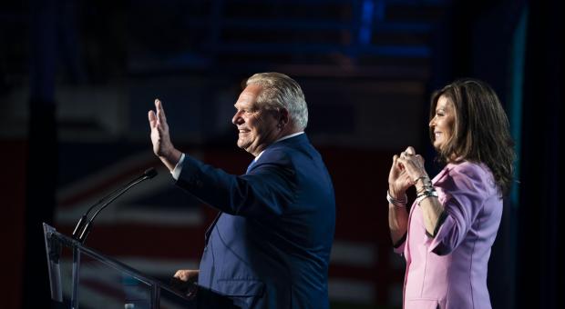 Premier Doug Ford on election night