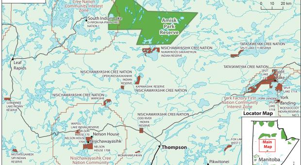 A map of the Amisk Park Region area (Eric Reder)