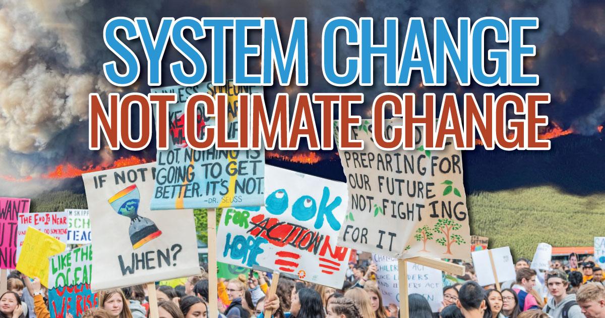 System Change Not Climate Change Paper Cover