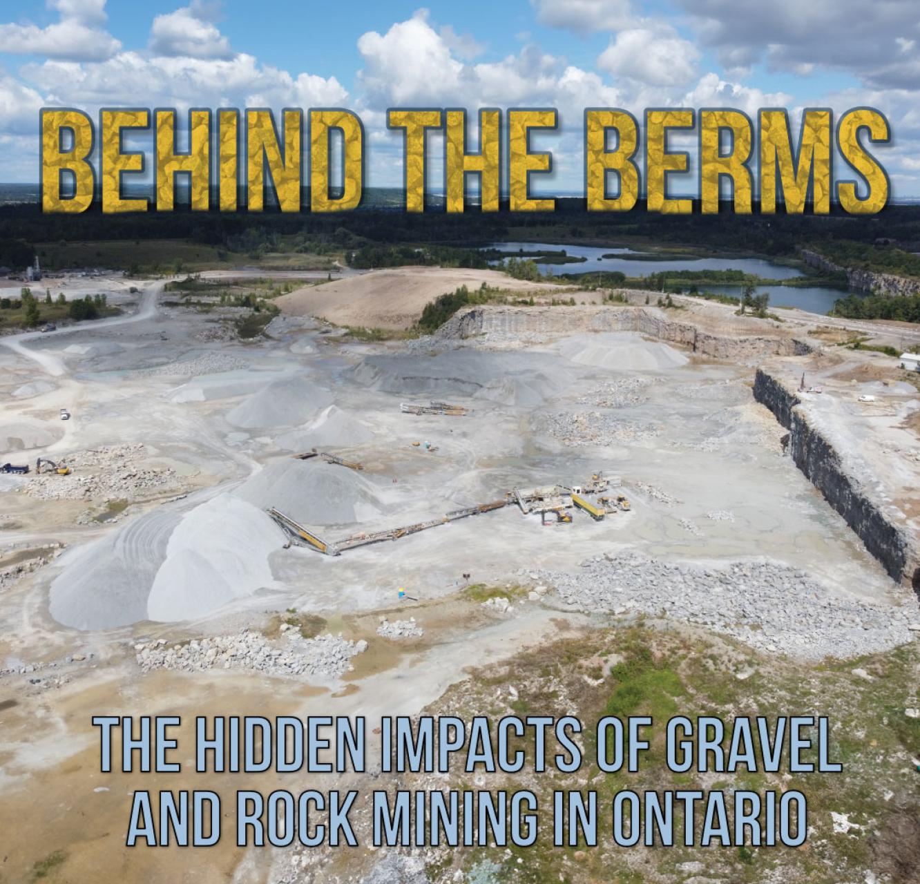 A photo of Nelson Aggregate Company's work in the Burlington Quarry.