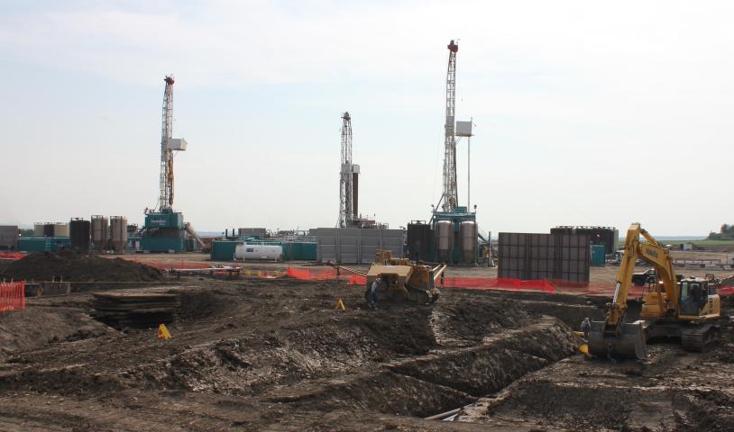 This is an image of a fracking rig.