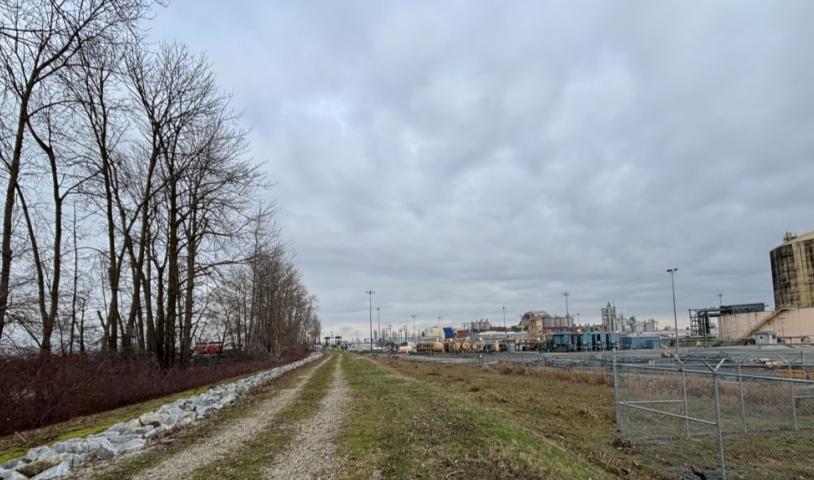 FortisBC’s Tilbury LNG facility, which is currently proposing an expansion, sits steps from the Fraser River in Delta, B.C.