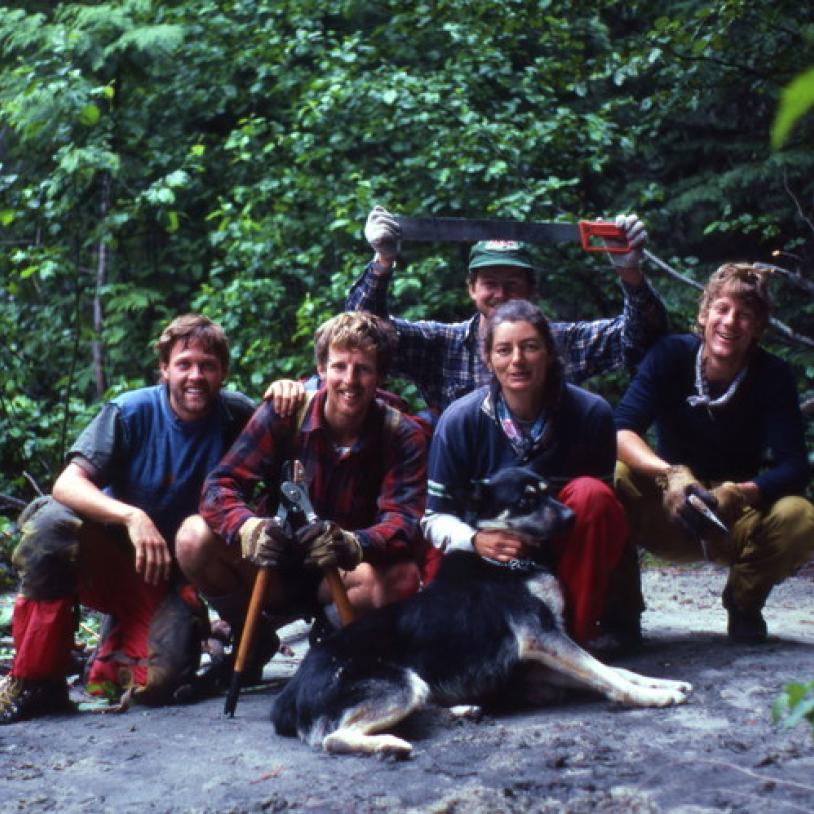 First volunteer trail crew