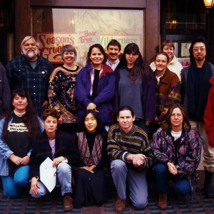 Staff outside Vancouver office