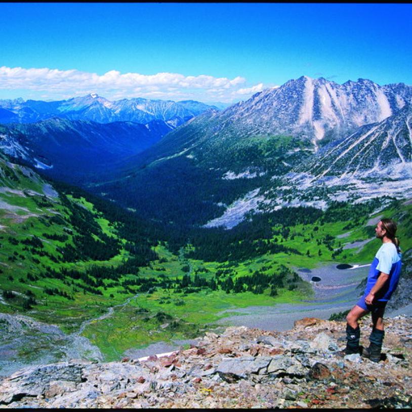 Looking down on Lost Creek Valley