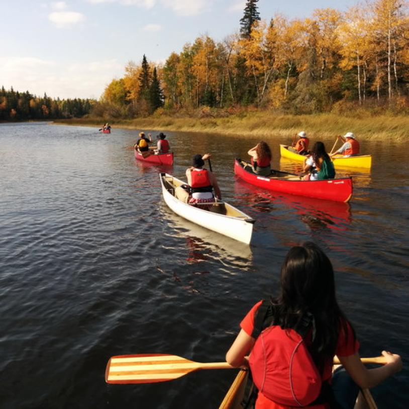 Paddling for the Bird River