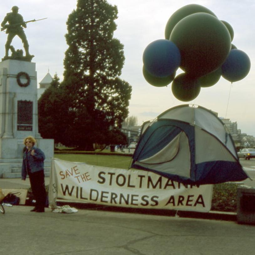 Flying tent protest at B.C. Legislature