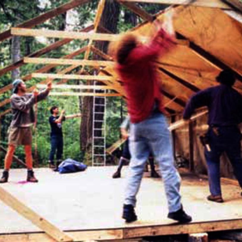 Stoltmann Wilderness research tent-cabin back