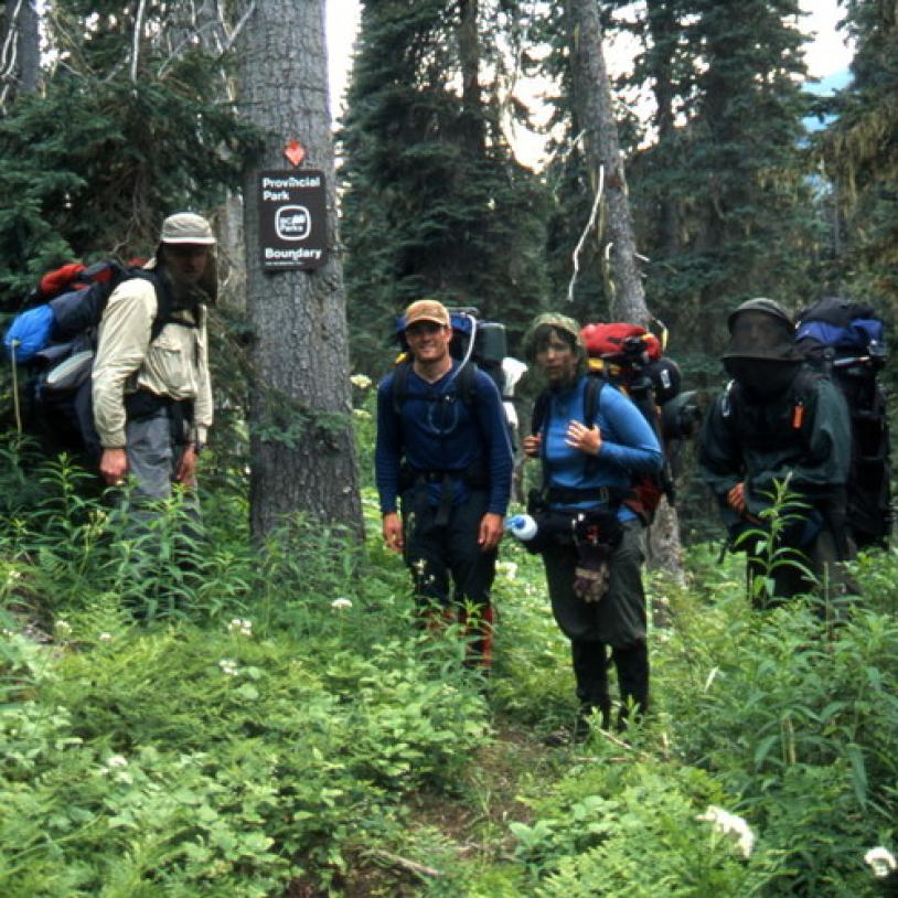 Gwen Barlee backpacks the Goat River Valley