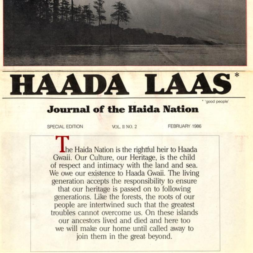 Haida Nation draws hard line on South Moresby