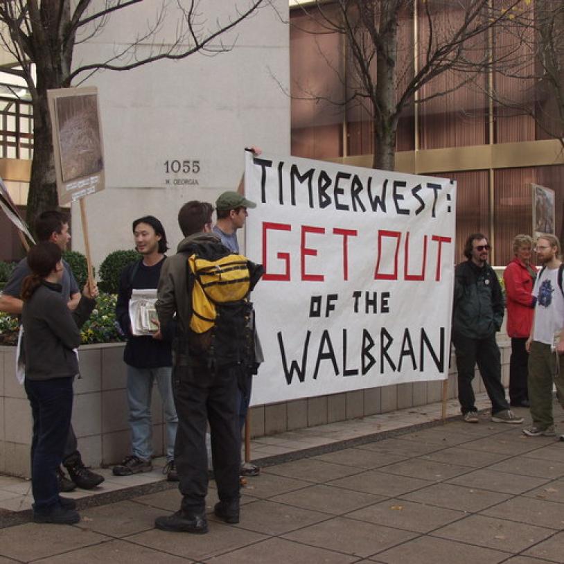 Walbran logging protest